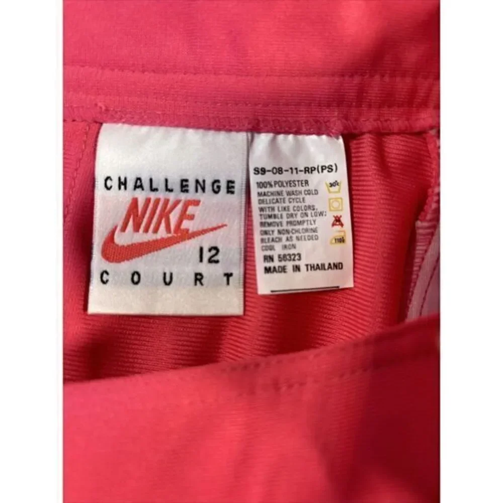NWT Nike‎ Challenge Court Tennis Skirt Pink Zip Vintage Style 7D94-12
